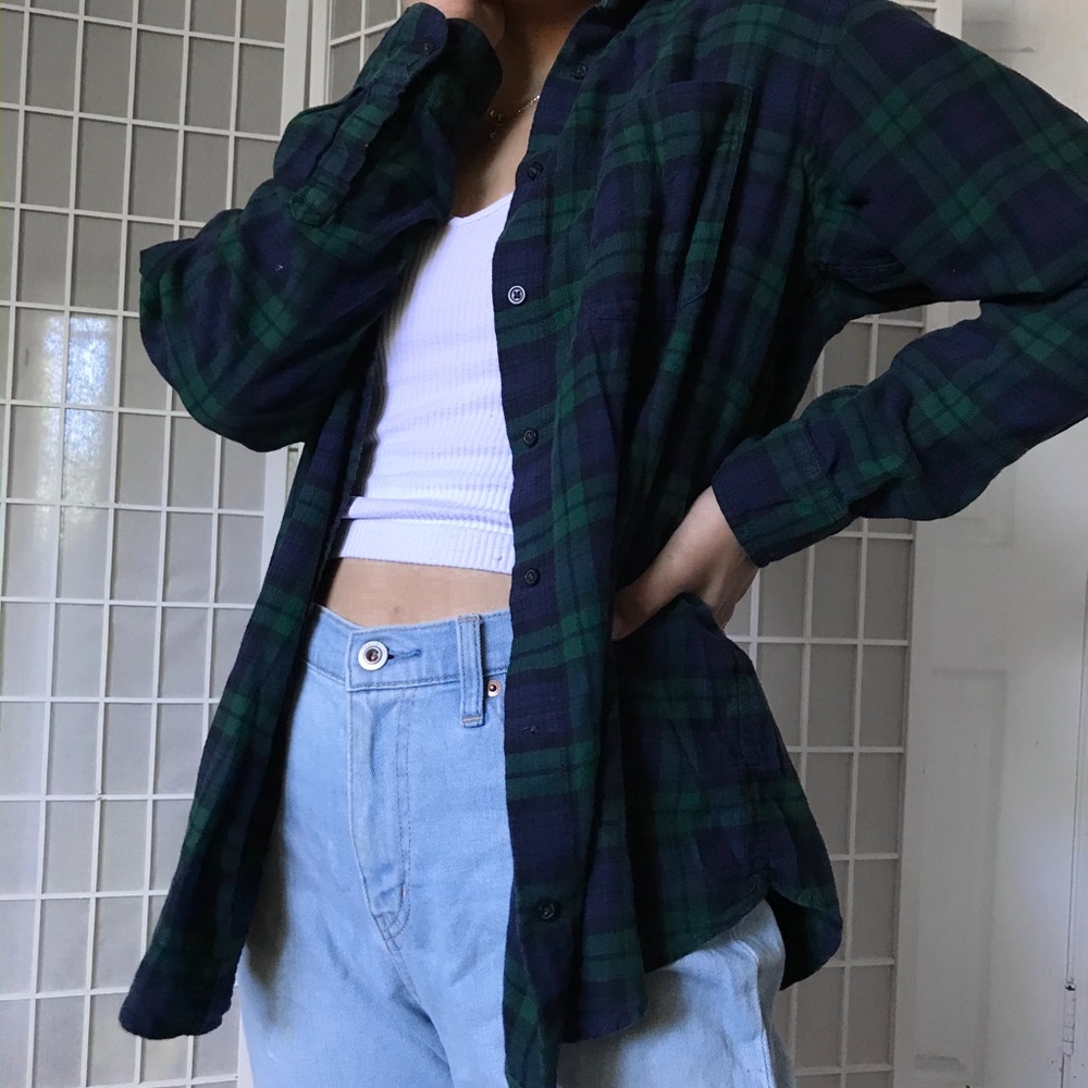 Green and Blue Flannel